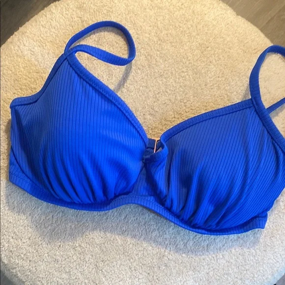 BNWT Shade & Shore Vibrant Blue Bikini Top w CUPSHE Tie Dyed Bottoms 34DD/ Large - Picture 6 of 10